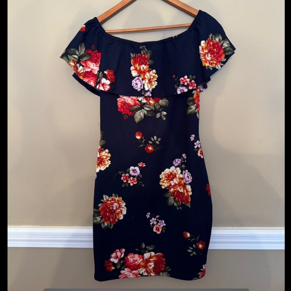 Available by Angela Fashion Floral Mini Dress - Picture 3 of 6